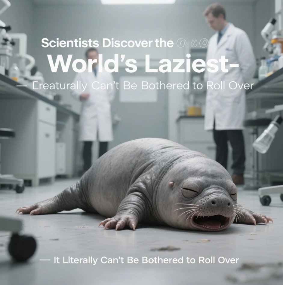 Scientists Discover the World’s Laziest Creature — It Literally Can’t Be Bothered to Roll Over